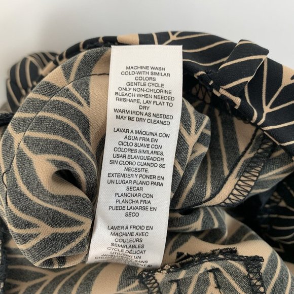 Chico's Wide Leg Pants Sz 0.5 USA Regular 6 Elevated Miter Print NO WRINKLE NWT - Picture 11 of 12